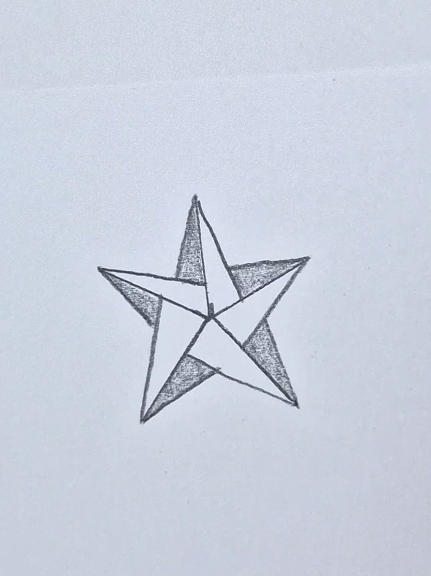 Star drawing trick! #3ddrawing #illusions #illusion3d #3dart #3d2025 #artworks #drawingtutorial #opticalillusionart #illusiondraw #howtodraw #2025future #howtotiktok #designart #3ddraw 