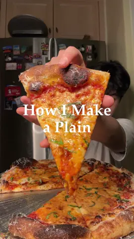How I Make a Plain. Loved this dough. Baked on @Baking Steel Company and @Graza on the crust | use code TEDSZAZA for 10% off. #pizza #mukbang #asmr #crunch #EasyRecipe #baking #sourdough #simple #cheese