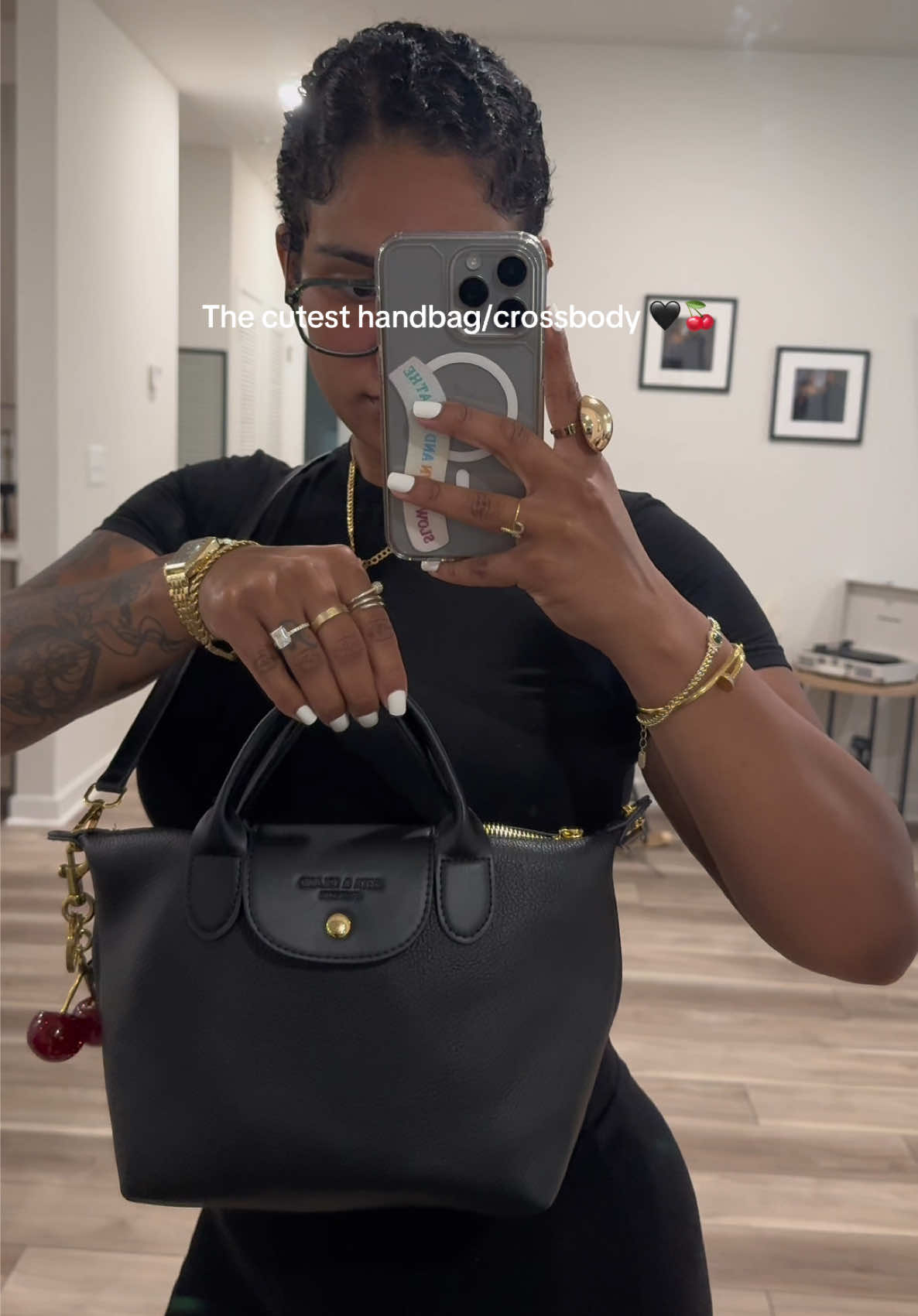 🖤🍒 #tiktokshop #handbag #crossbody #leatherbag #trending 