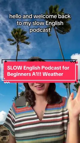 Welcome back to my SLOW English Podcast talking about weather! For beginners Try not to read the subtitles! And remember to comment your answers below so I can read them Follow my YouTube and Spotify for LONG podcasts #englishteacher #slowenglishpodcast #maestramiel #lamaestramiel #englishlistening