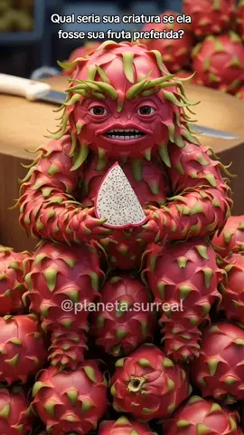 Pitaya, goiaba, mamão, melão, pinha(fruta do conde), tengerina, framboesa ou morango? #surreal #terror #suspense #ia 
