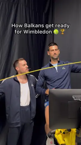 Getting ready for Wimbledon 🏆 ‘Balkan Style’ featuring the Goat @Novak Djokovic 🐐 @wimbledon  . . . . #Wimbledon #novakdjokovic #djokovic #tennis #balkan #fyp 