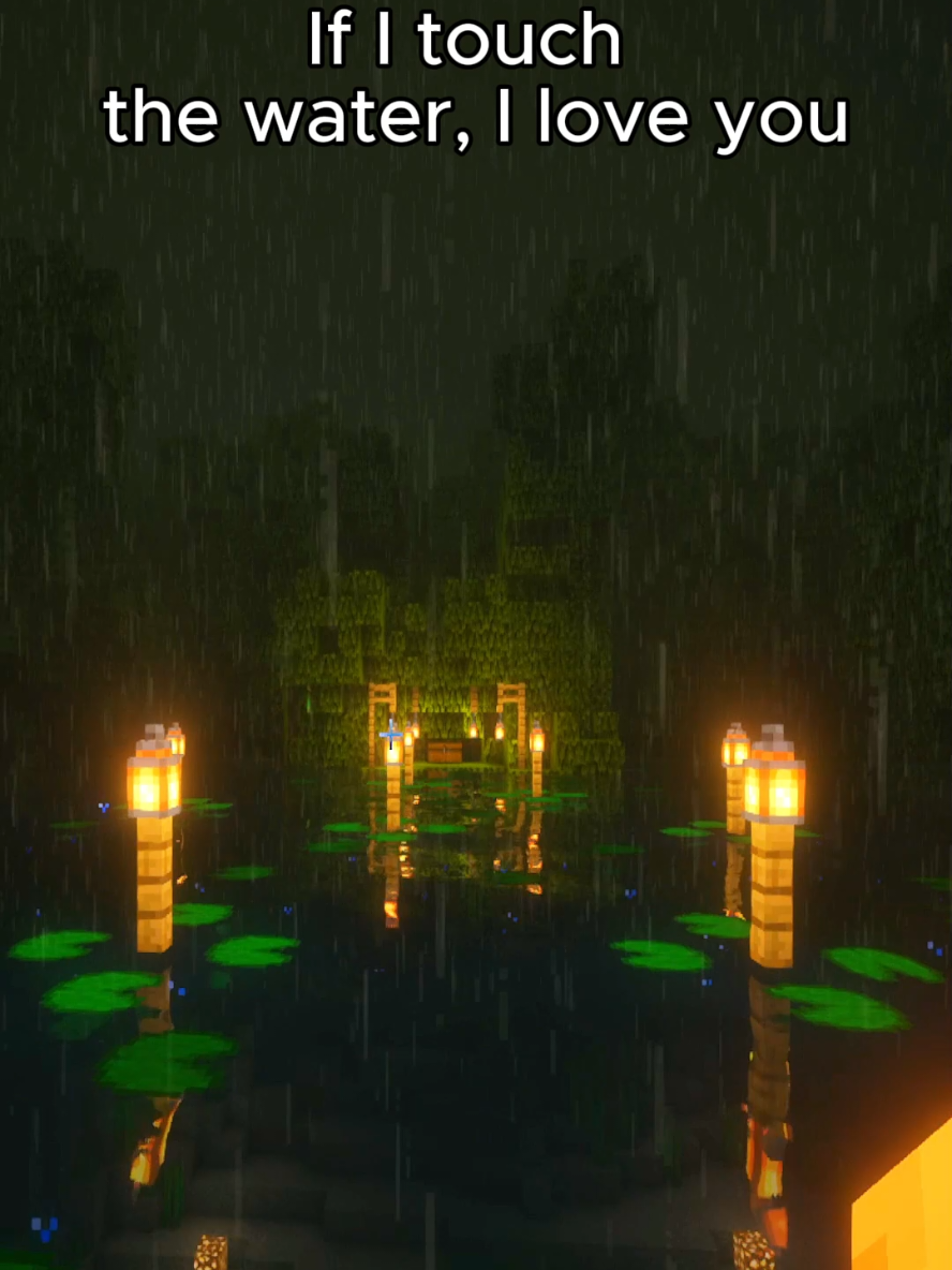 If I touch the water, I love you - Minecraft #Minecraft #gaming #videogame 
