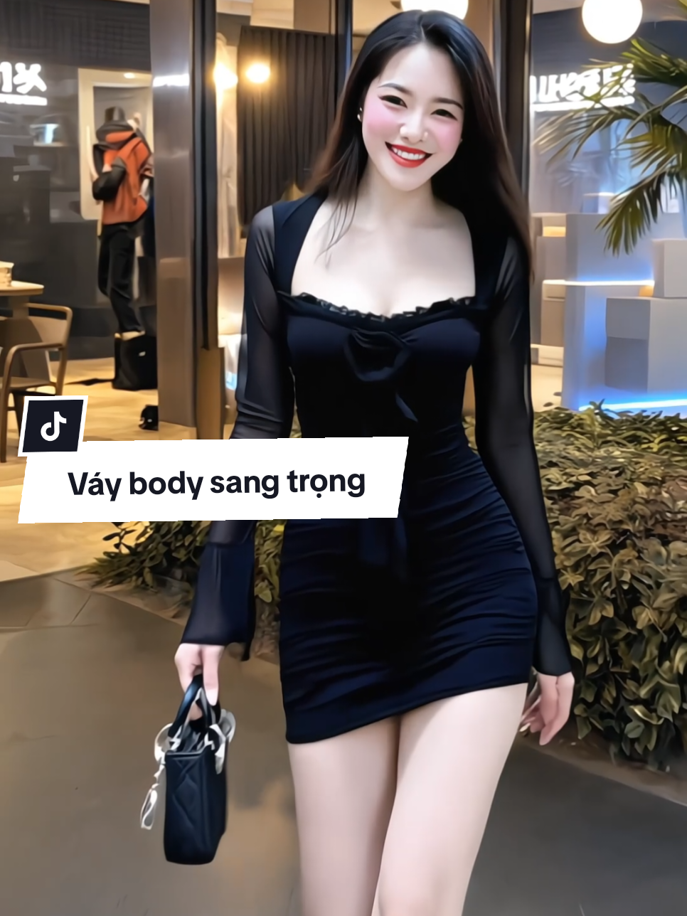 Đầm cài hoa trước tay tua rua lưới nhúm hông. Chất vải tay loe lưới phối thun lụa mịn. Set đồ sang xịn xinh xỉu lun nàng ơi, xinh đẹp sang trọng ạ #vayxinh #vaynu #vaydutiec #vayngan #TikTokThoiTrend #thoitrangnu #xuhuong #saochannel 