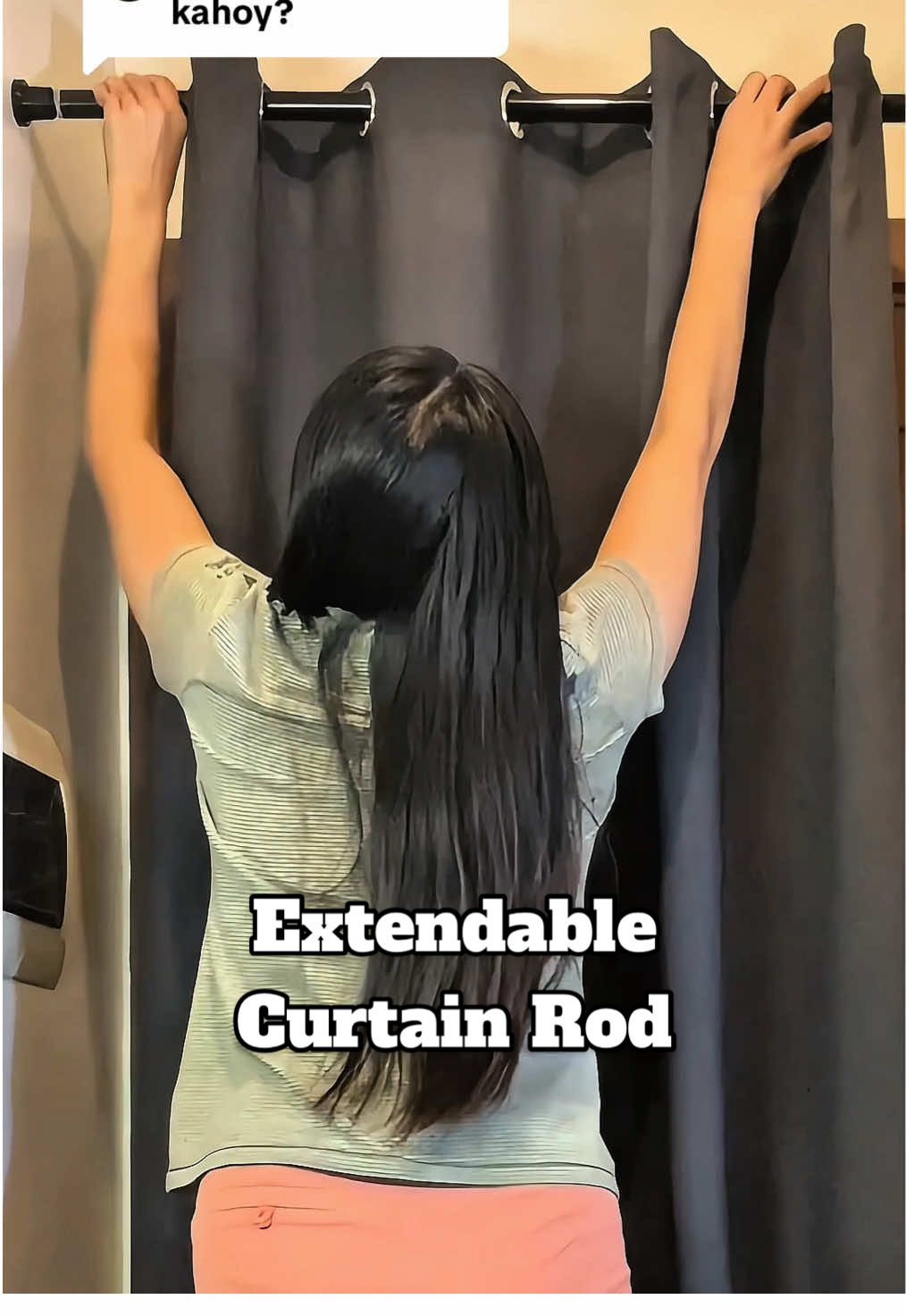 Replying to @Kath🦋 #rod #adjustable #extendablerod #homehacks #heavyduty #extensions #tiktokmademebuylt #tiktokshopph 