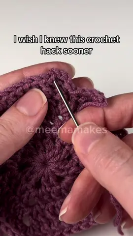 The invisible join is a game changer #crochethack #crochet 