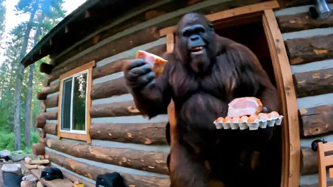 RISE & SHINE With Ham & Eggs... #bigfootvlog #bigfootisreal #bigfoot #scrambledeggs #ham #hamandeggs #survivaltips 