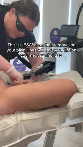 No more ingrown hairs, razor rash or coarse unwanted hair down there ☀️💜🙌🏻 #holidayprep #laserclinic #laserhairremoval #bikiniline #laserhair #laserhairremovaltreatment #bikinilines #bikini #fyp 