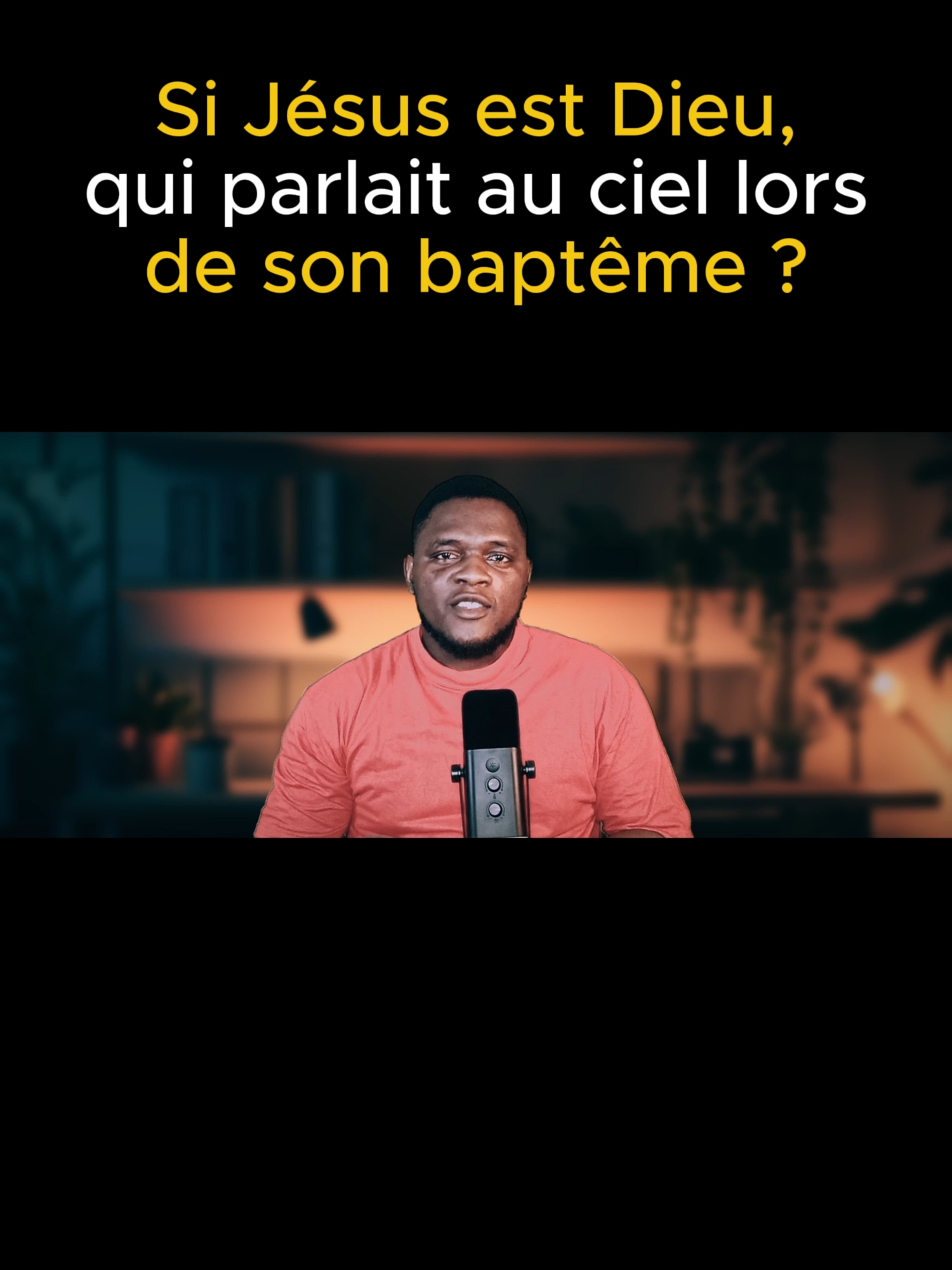 Si Jésus est Dieu, qui parlait au ciel lors de son baptême