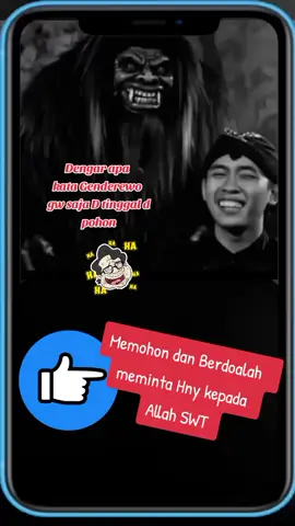 #lucu 🤣kata Genderewo loe pengen kaya, kata Genderewo gw saja tinggal d pohon ,Bukan d apartemen atau rumah Mewah😄😄😆😆😆😆