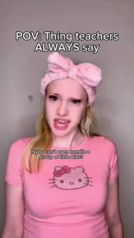#pov Things teachers ALWAYS say..(I have something in my teeth pls ignore it 🥺) #funny #viral #foryou #skit #relatable #acting 