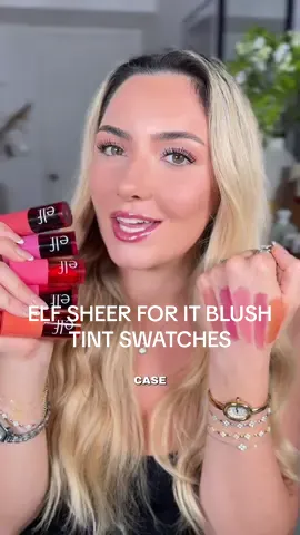 Swatching all 5 shades of the NEW elf sheer for it lip & blush tints! 🍒🍇💞❤️🍊 These are so buildable and leave a beautiful long lasting stain! 🤍 @elfcosmetics #elfcosmetics #elf #elfblushtint #blushtint #cheektint #liptint #elfliptint #tiktokshopnewarrivals #beautydeals #affordablemakeup #ttsthunderbolt #dealsforyoudays #ttsbeautybesties #tiktokshopcreatorpicks  