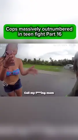 Cops massively outnumbered in teen fight | Part 16 #cops #fyp #police #viralbodycam #bodycam #shocking #viral 