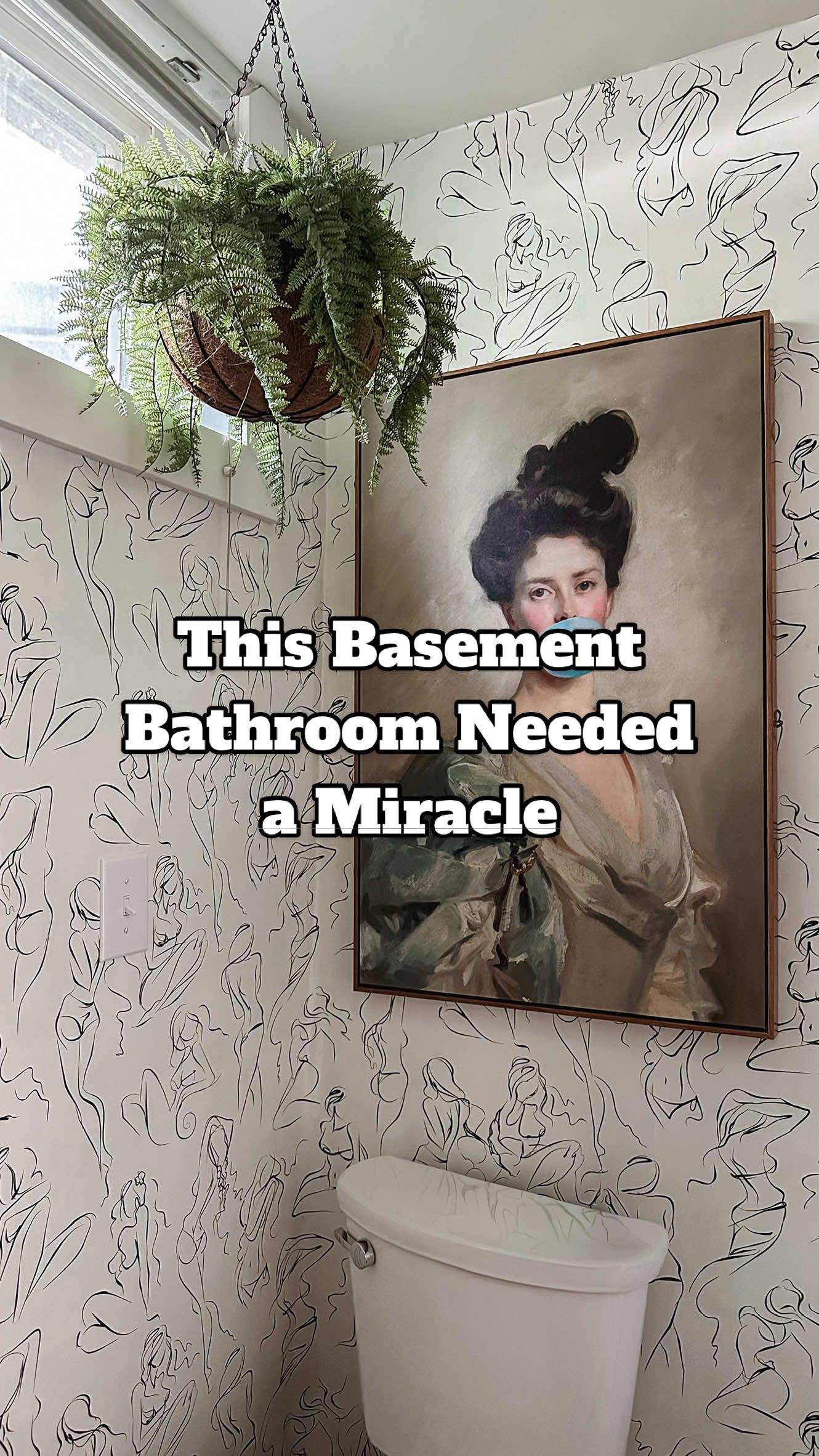 This bathroom was stuck in 2004 😩 Low ceilings, weird layout, zero vibe. But we don’t do basic bathrooms 👏 Watch how we turned a forgotten space into a total glow-up. Want your own? Tap the link in our profile to start your design ✨ #BathroomMakeover #BasementBathroom #BeforeAndAfter #InteriorDesignTok #FYP #DesignTransformation #HomeGlowUp #3DRendering