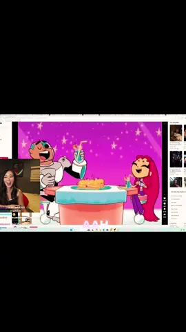 Extra Emily Blushes As She Reacts To Her As Starfire And Agent As Cyborg 💘 #ExtraEmily finally reacted to her starfire and cyborg edit and she was so happy!  #Agent00 #fyp #trending #blowthisup #streameruniversity #cute #emgent #emilyandagent 