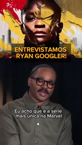 Entrevistamos Ryan Coogler (Pantera Negra, Pecadores) e a equipe criativa de Coração de Ferro! #marvel #ironheart #coracaodeferro #disneyplus #entrevista #interview #fyp #streaming #série #ryancoogler 