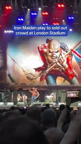 @Iron Maiden celebrated 50 years as a band at a homecoming show at London Stadium 🤩 #ironmaiden #westham #irons 