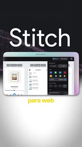 GOOGLE LANZA STITCH. ¿Diseñar una web sin mover un solo píxel? Ahora puedes hacerlo con palabras. Google acaba de lanzar Stitch, su nuevo generador de interfaces con inteligencia artificial. Es gratuito, rápido y te entrega hasta 10 versiones distintas en segundos. Solo escribes lo que necesitas y Stitch te crea un diseño completo para web o app móvil. Y lo mejor: puedes exportarlo a Figma o bajarte el código listo para seguir trabajando. ¿Quieres probarlo tú también? Comenta 