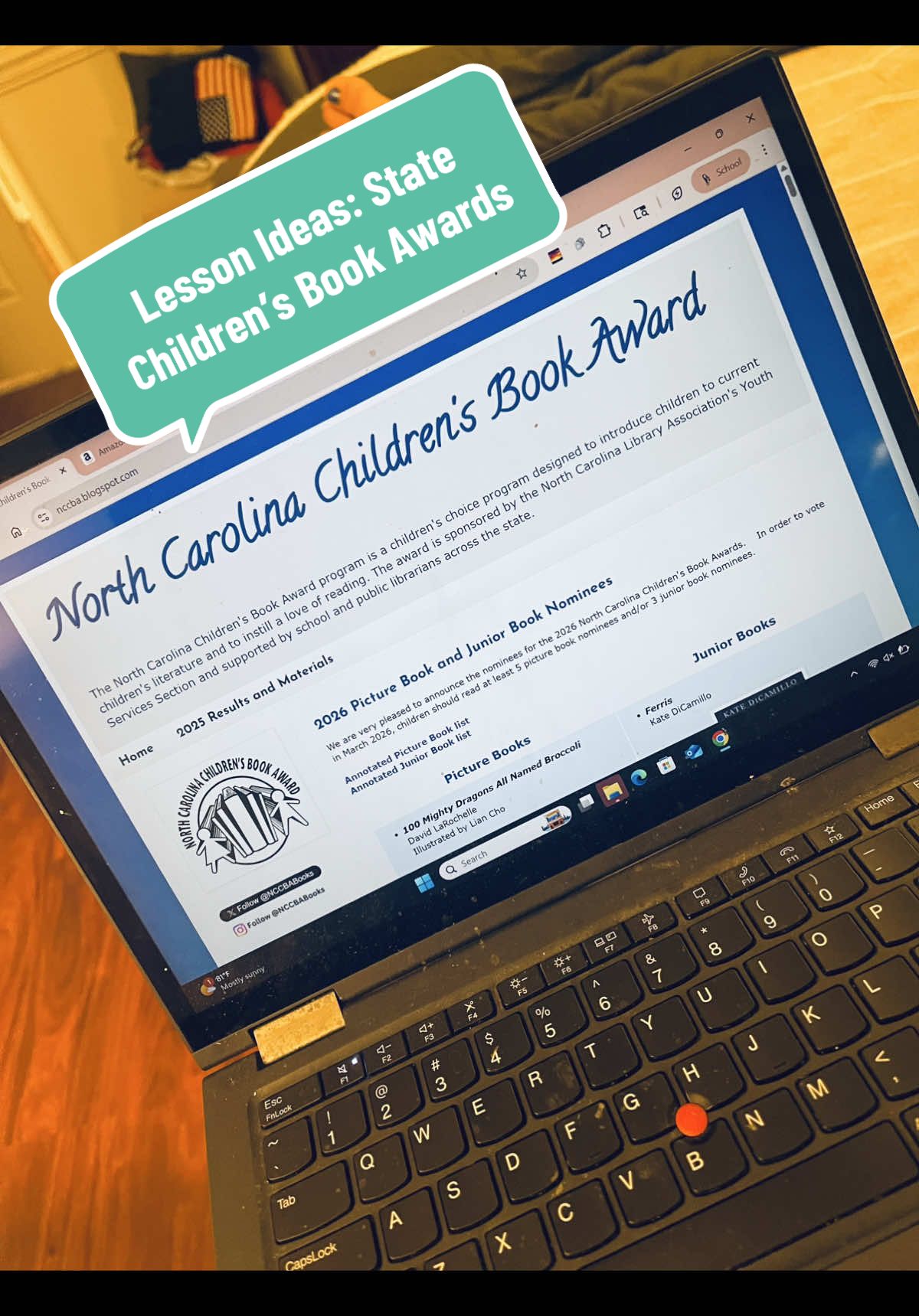If you’re new to the media center, need book recommendations, or need some great lesson plans, check out your State Children’s Book Award programs!  #bookawards #childrensbookawards #ncchildrensbookawards #librarytok #teachertok #lessonideas #bookrecommendations #bookrec #kidsbookrecommendations #childrensbooks 