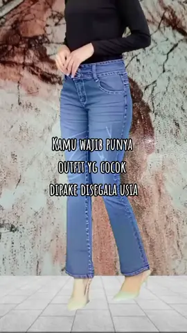 #ootd2025 #fashionwanita #trend2025 #celanapanjang #cutbrayjeans 