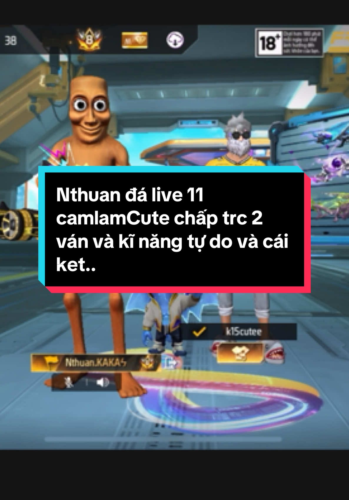 Nthuan đá live 11 camlamCute chấp trc 2 ván và kĩ năng tự do và cái ket..#nthuancuteboys1tg #freefire #GamingOnTikTok #xuhuong #bacgau #xuhuongtiktok 