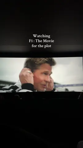 Who else is watching the F1 movie for the “plot” 🙈  #f1 #f1themovie #f1movie #f1tiktok #formula1 #landonorris #oscarpiastri #charlesleclerc #maxverstappen #carlossainz #sergioperez #lewishamilton #bradpitt #f1edits #mclaren #ferrari #redbullracing #mercedes #movieedits #trending 