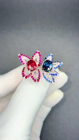 Natural Sapphire & Spinel & Diamond mẫu thiét kế 3D - Đá chủ rực lửa hàng chuẩn thiên nhiên tuyệt đẹp - Vàng trắng 14k đính full kim cương thiên nhiên 100%. #hluxury #luxury #giatrivinhcuu #gemstone #sapphire #spinel #trangsuc #thietke 