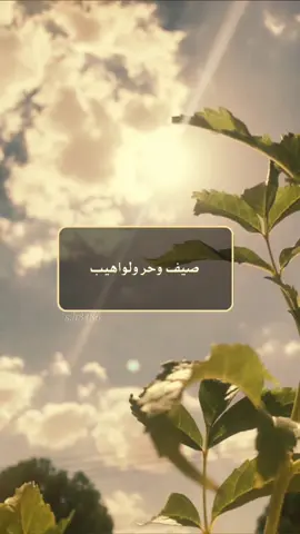 صيف وحر ولواهيب