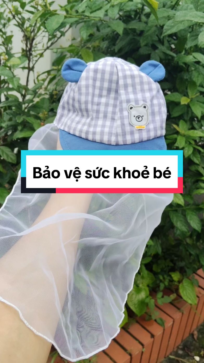 Ra ngoài có mũ khăn voan này là an tâm lắm nha các mẹ. Đội cho em bé đi tiêm phòng, ra ngoài cực kỳ an toàn luôn ạ 🥰 #muchobe#muvoanchobe#echcomkidshop #tiktokvn#xuhuong#embesosinh#mevabe#musosinh 