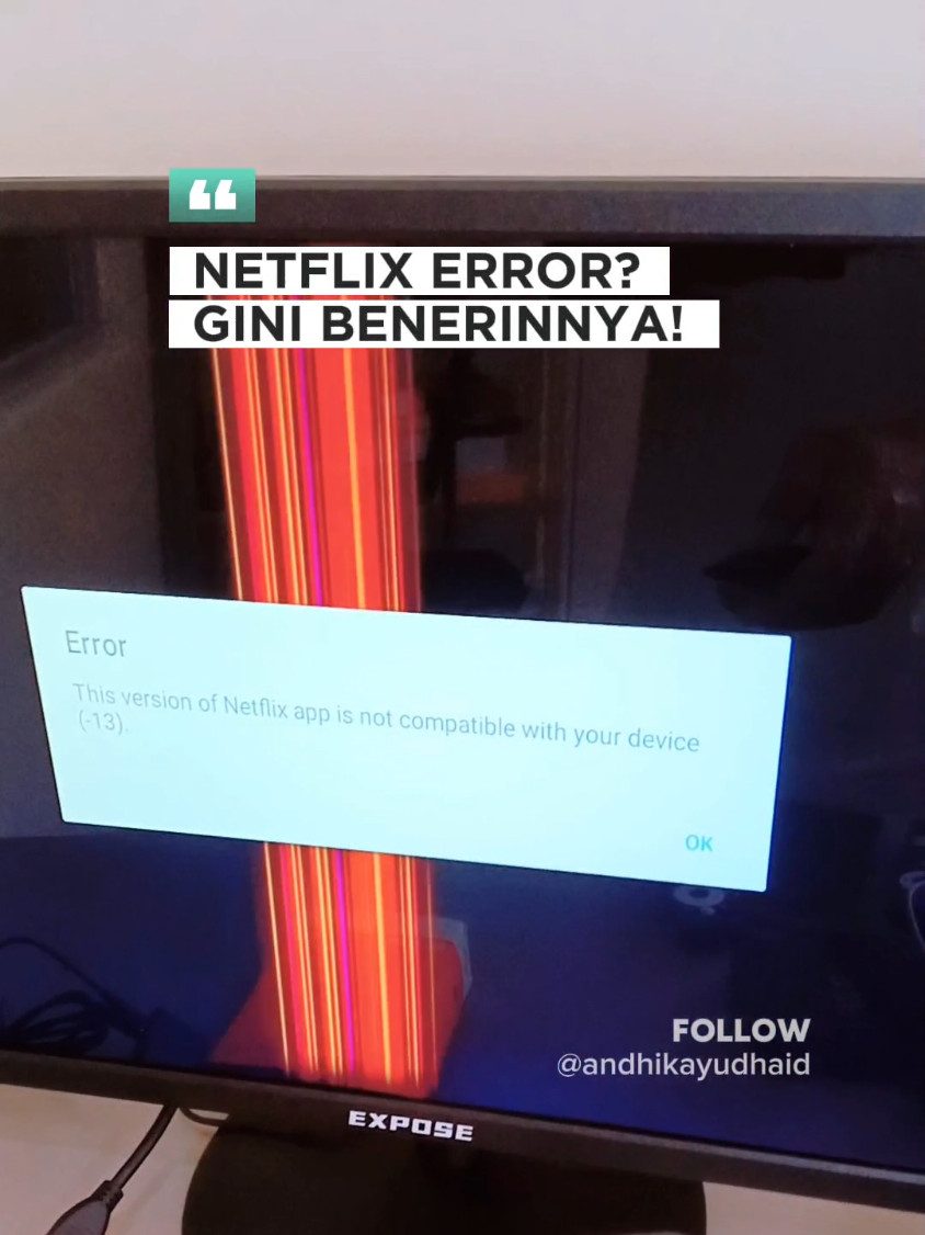 Membalas @dodhigunawan solusi kalo netflix error di STB Android / android tv box / android tv stick / android tv smart.