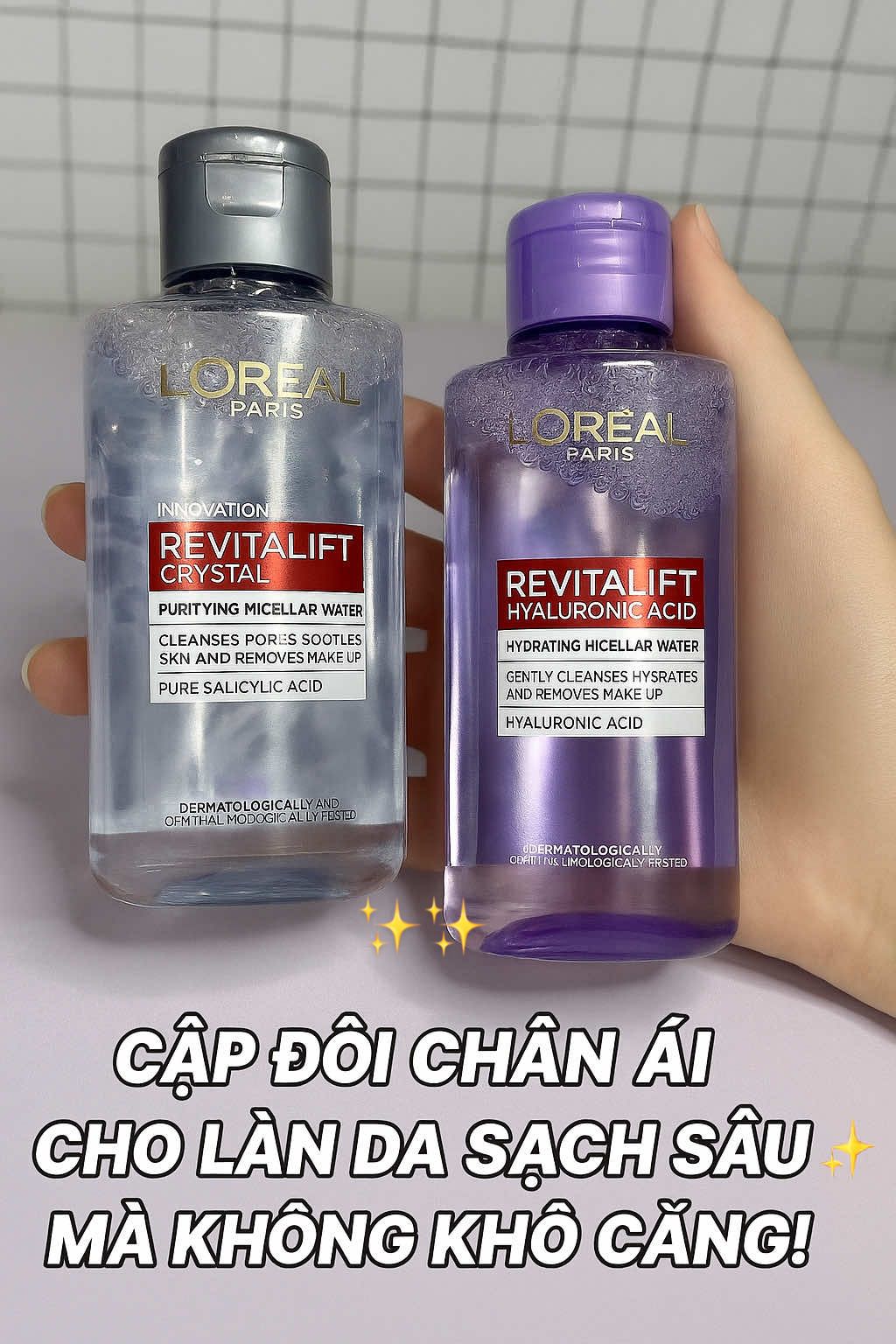 ✨Cặp đôi chân ái cho làn da sạch sâu ✨ mà không khô căng!#tiktok2025 #xuhuong #loreal #taytrang #lamdep 