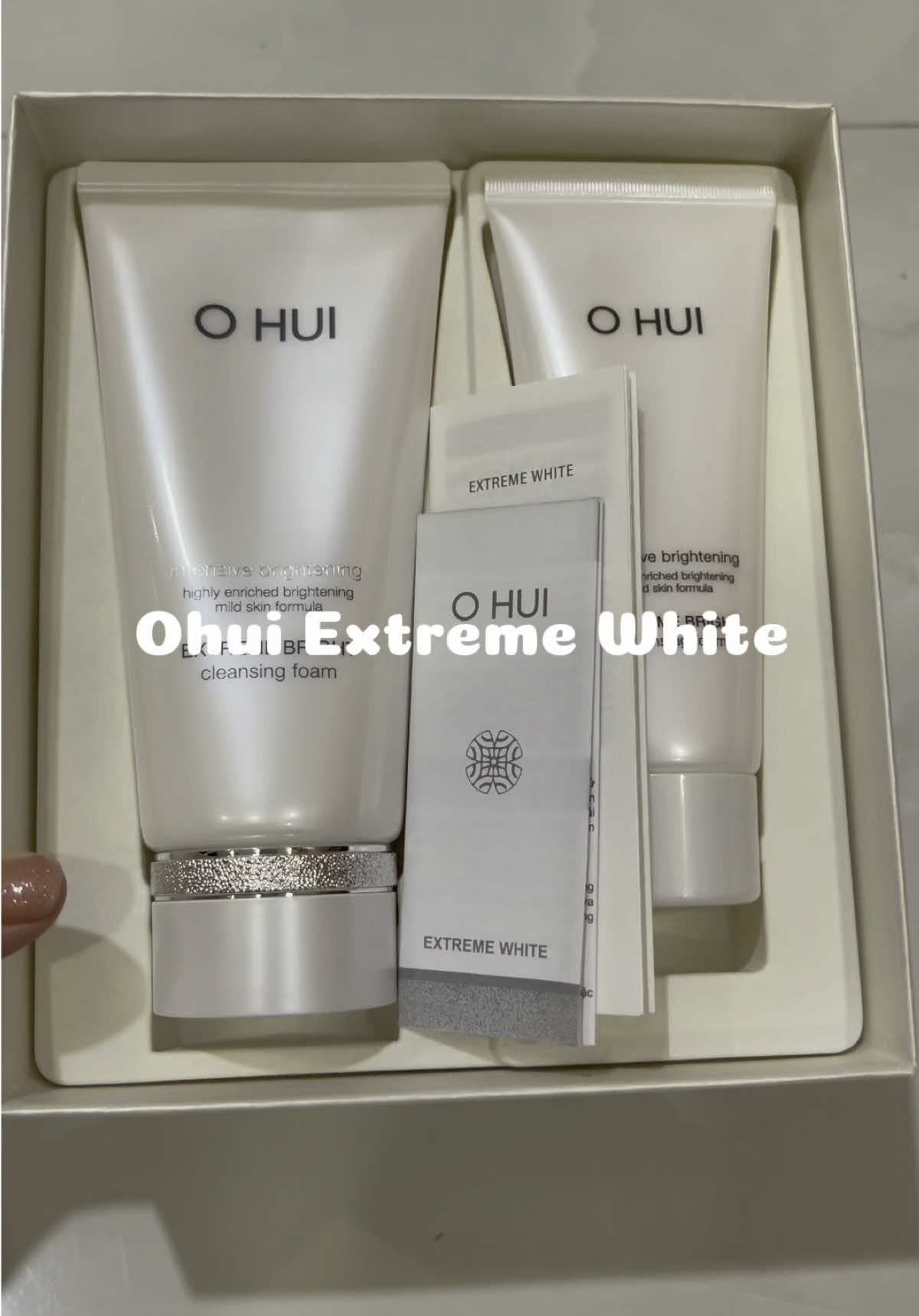 Bộ sữa rửa mặt hỗ trợ dưỡ.ng tr.ăn.g OHUI Extreme Bright Cleansing Foam #ohuivietnam #suaruamat #tiktokreview #hphuongbt 