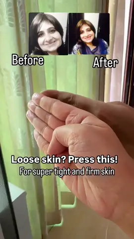 # MUST DO EXERCISE Loose Skin Press this For Super tight and firm Skin 1 Reduces Fine Lines Wrinkles 2 Boosts Blood Circulation Natural Face Lift #foryoupage #viralvideo #viraltiktok #100 k follower #promomakanliburan @tiktok creators 