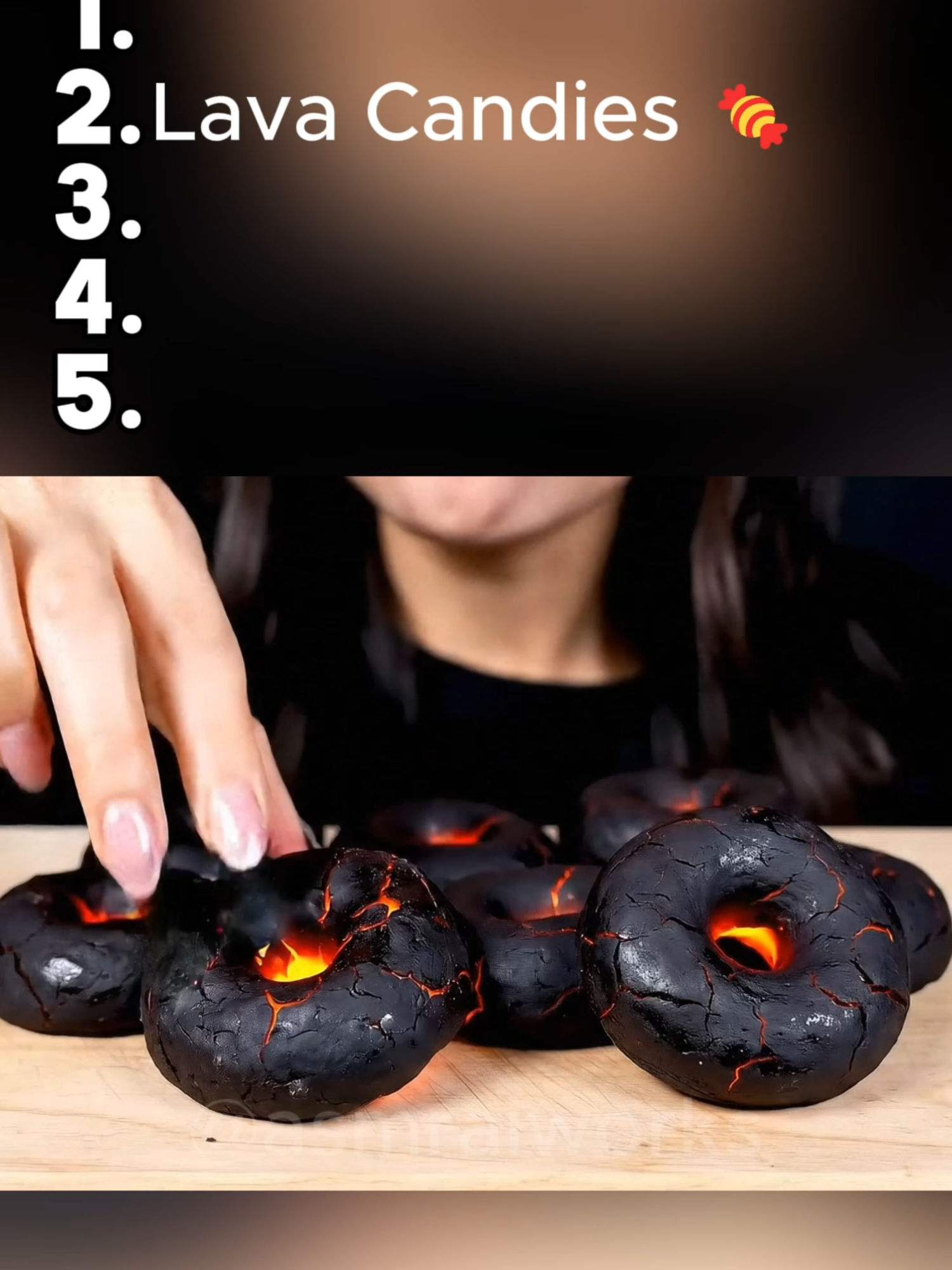 Which is your favorite? | Check my bio to learn how I make these videos! #lavamukbang #top5 #asmr #asmrai #satisfying #oddlysatisfying #fruitcutting #aiasmr #glassfruit #lava #lavaasmr #mukbang
