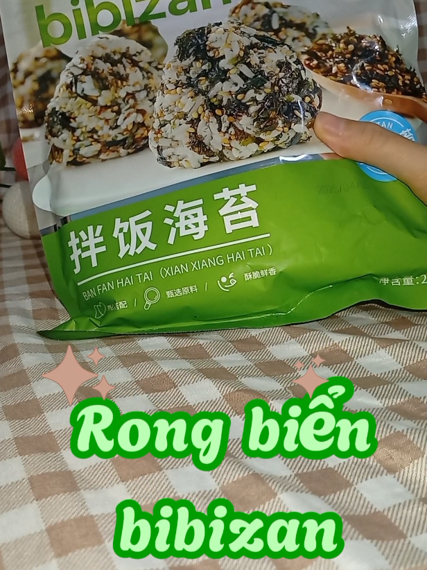 Rong biển trộn cơm ngon lắm mấy mom ơiii 😋#rongbien #rongbienraccom #bibizan #comnam #xuhuong 