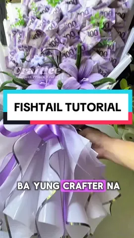 Di ka parin marunong mag fishtail? Eto turuan kita.😆💗 FISHTAIL WRAPPING TUTORIAL #flowerarrangement #howtomakefuzzywireflowers #fuzzywire #fyp> #foryou #crafter #bouquet #bouquettutorial #florist #support #SmallBusiness #flowers