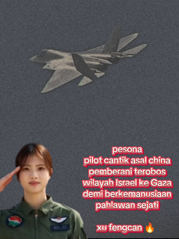 pilot cantik asal China berani terobos wilayah Israel ke Gaza  #pilotcantik #pilotviral #pilotchina #xufengcan  #lewatberandafypシ #fyppppppppppppppppppppppp 