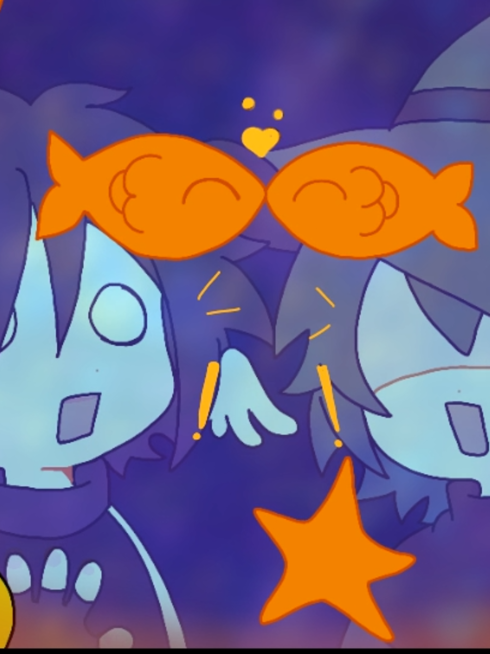 #azuretime A date at the aquarium :D freaky fish #Twotime #forsaken #animation #ibispaint #forsakenroblox 