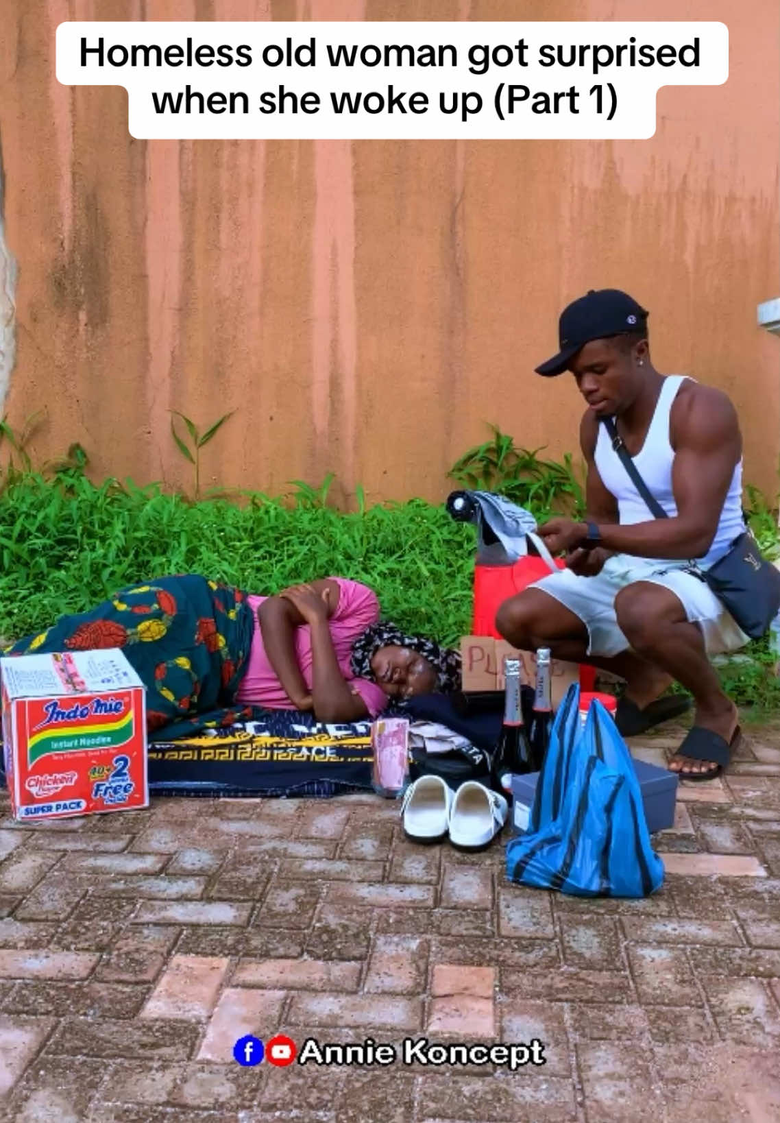 Homeless old woman got surprised when she woke up (Part 1)  #AnnieKoncept #HelpHomeless #shortfilms #homeless #richman #helpingothers #motivational #inspiring #inspirationalstories #educatingstory 