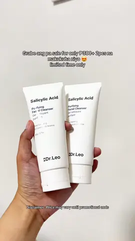 Get niyo na habang naka sale pa :)) #drleo #drleofacialwash #facialwash #salicylicacidcleanser 