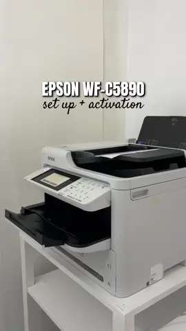 Setting up and activating our new printer, Epson Workforce C5890 🖨️ #epsonworkforce #epsonwfc5890 #printingbusiness #stationeryph 