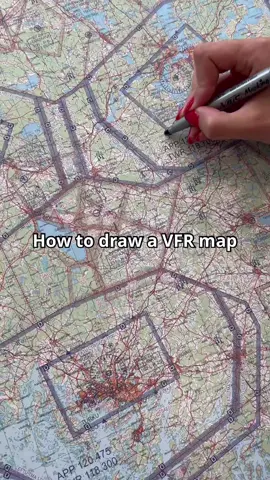 🗺️  A quick look at an example on how to draw a VFR map. Not to scale or for navigation use — just a visual learning aid. #airwaysaviation #airwaysaviationnordic 