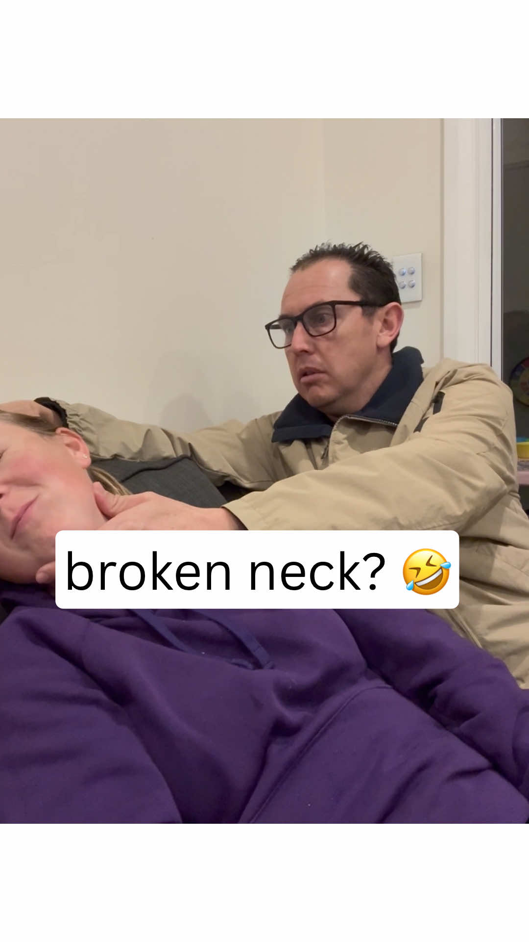 Today, I pulled off the broken neck prank on my hubby, and his reaction was priceless! 😂🤭 I think I might have scared him a bit too much, but it was all in good fun! 💥 #PrankWars #HilariousMoments #CoupleGoals #Gotcha #LoveAndLaughter #fyp #fypage #foryoupage #fypppppppppppppppppppppppppppppppppppppppppppppppppppppppppppppppppppppp 