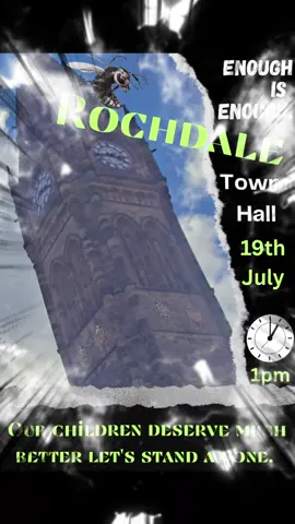 #Rochdale Town Hall March For The #Children #Protest Enough is Enough #Oldham #Manchester #Leeds #Halifax #Bradford #UK #England 