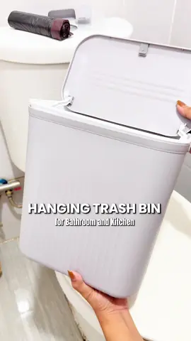 Hanap mo ba yung aesthetic and minimalist na hanging trash bin for your bathroom and kitchen? Baka eto na yon.✨ #hangingtrashbin #wallmounted #trashbin #fyp #mommynelie 