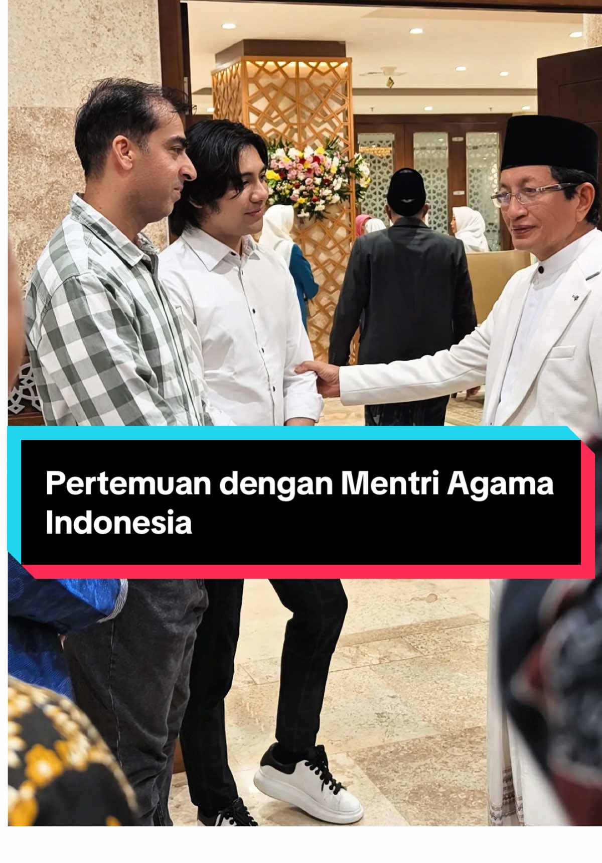 Alhamdulillah pertemuan dengan Mentri Agama Indonesia bapak Nasaruddin Umar.MA dan menceritakan beberapa point penting Al-Mubasyirat/Mimpi Sayyid Muhammad Qasim bin Abdul Karim. #mimpimuhammadqasim  #rizasyah  #iranisrael  #pakistanindia 