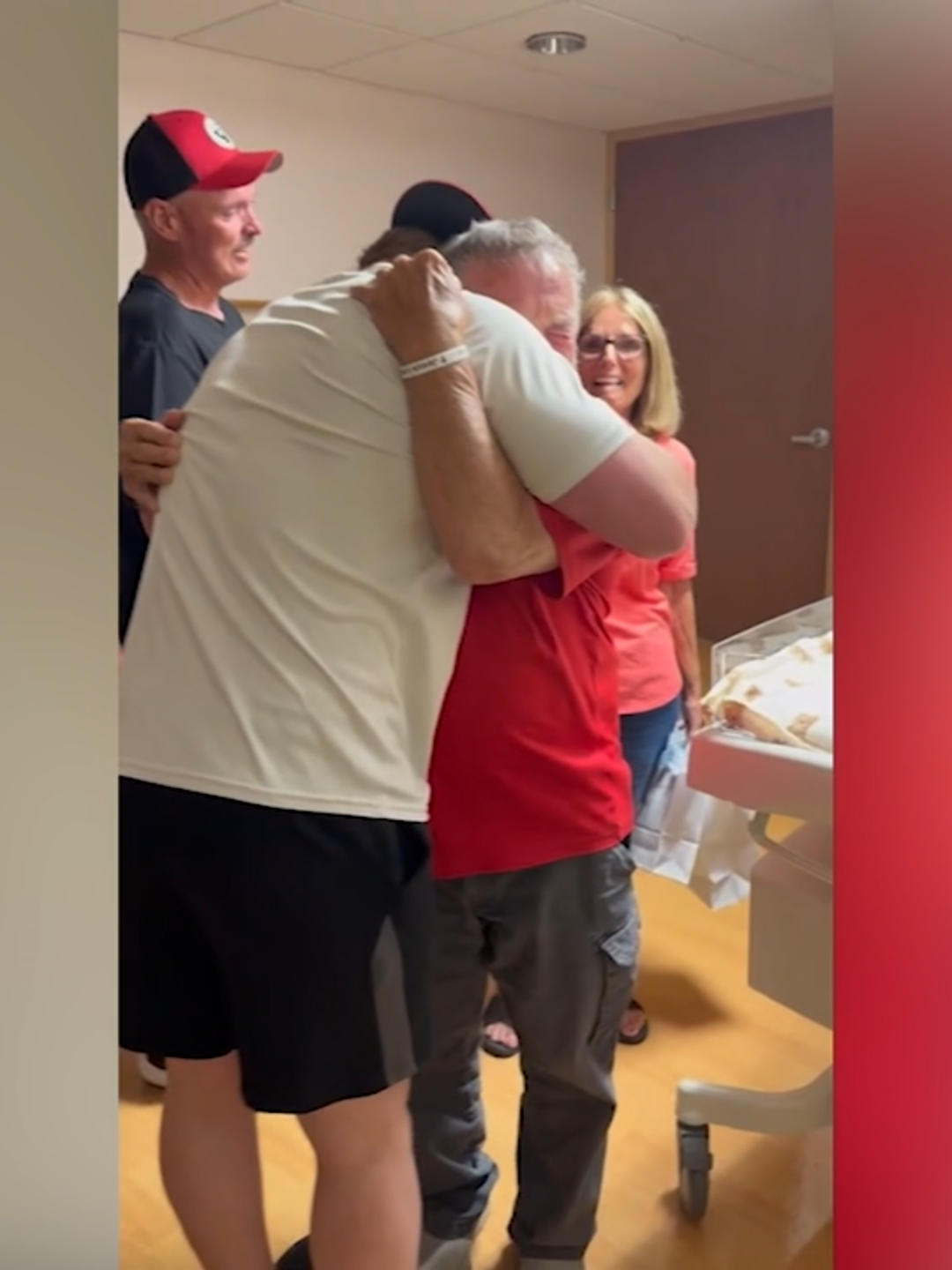 Reagin Conley shared the video of his grandfather meeting his newborn son. 