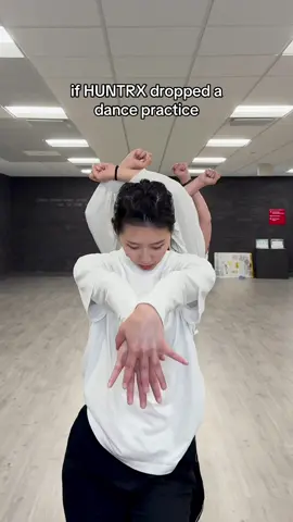 But fr tho we’re waiting for HUNTRX and Saja Boys to drop their dance practices 😭 #huntrx #golden #kpopdemonhunters #rumi #kpopfyp #newmusic #dancecover #netflix @Sony Pictures Animation dc: Nain Jo