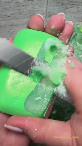 💚💚💚#soapasmr #soapcutting #sunnysoap_asmr 