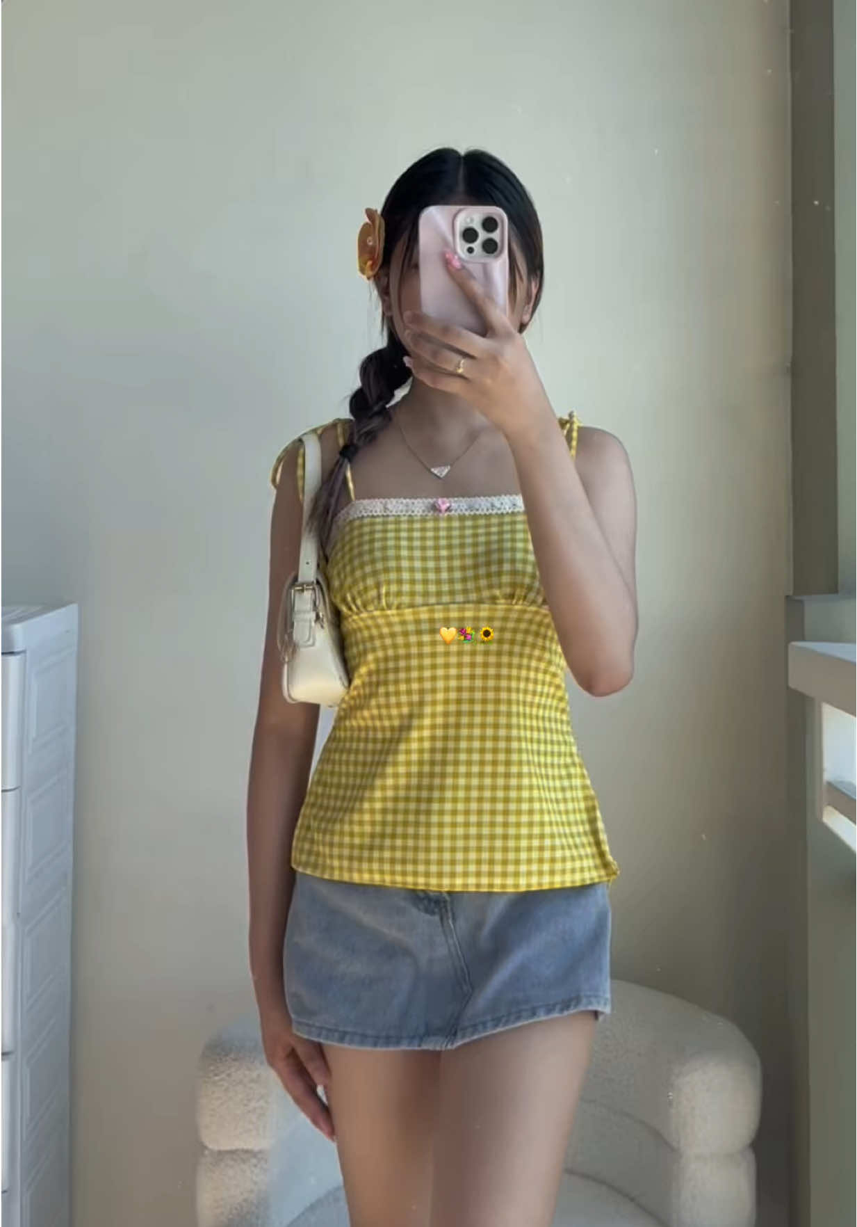 affordable top 💛💐 #fyp #picnicoutfit #toprecomendation #affordabletops 